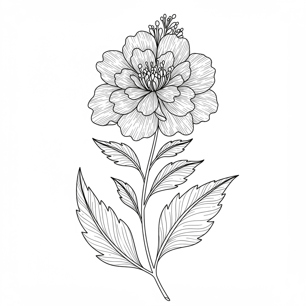 A flower - Free printable coloring page by Sarah | Colori.io